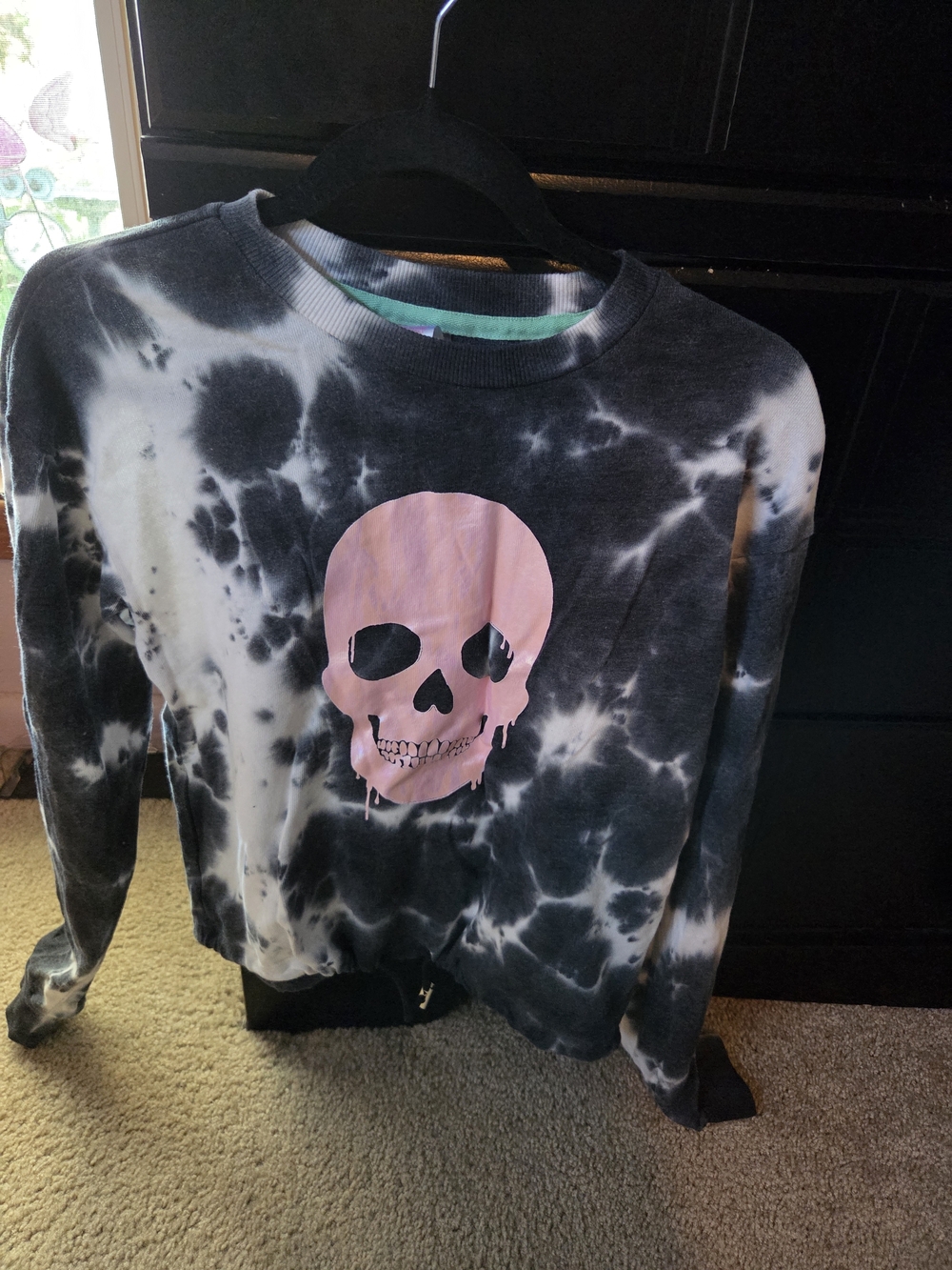 No Boundaries Gray Sweatshirt with Mint Trim and Pink Tag
